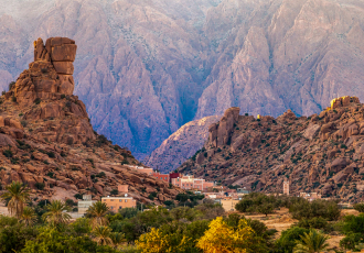 Tafraout in the Heart of the Anti-Atlas Mountains.